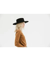 Dakota Wide Brim Felt Hat with Triangle Crown for Stylish Protection