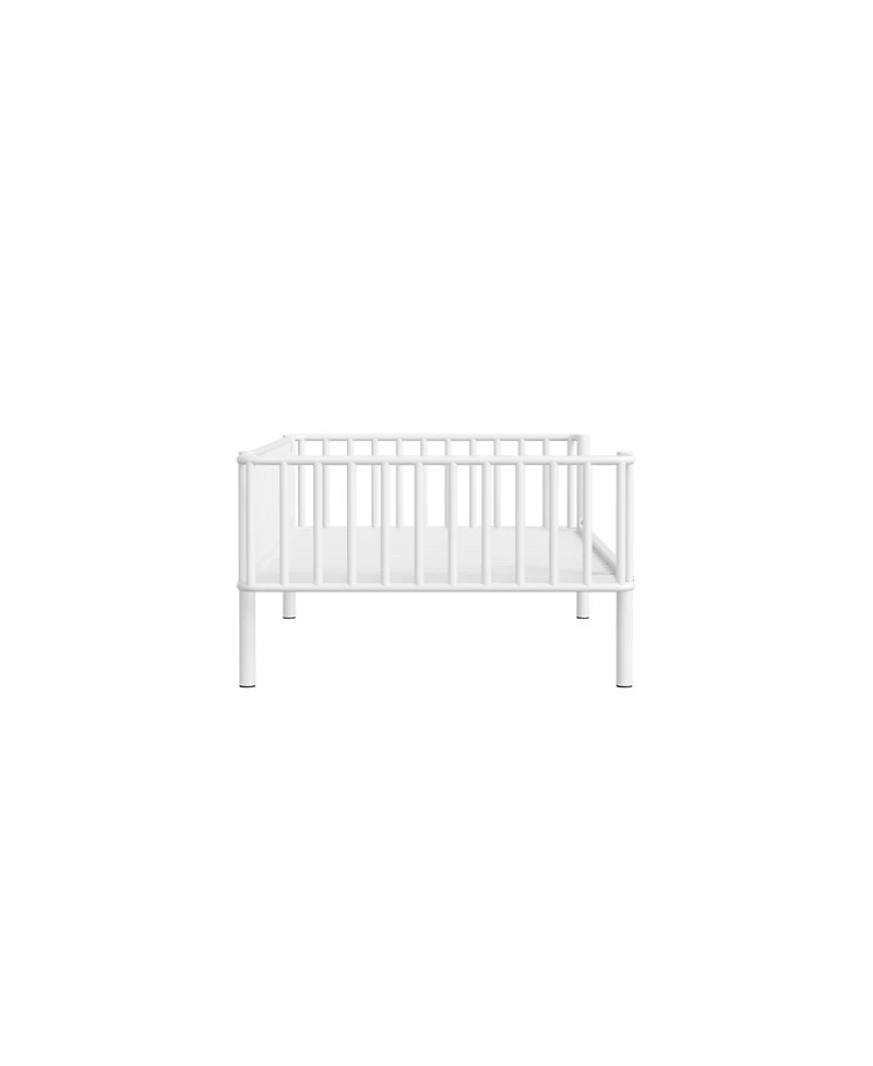 Streamdale Furniture Twin Size Metal Daybed with Sturdy Steel Slat Support