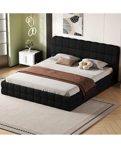 Streamdale Furniture King Size Upholstered Platform Bed