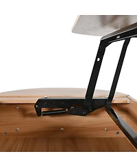 Streamdale Furniture 47.2'' Lift Top Coffee Table with Hidden Storage and Oval Design