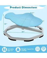 Gouun Kids Sensory Swivel Chair with 360-Degree Spinning and Non-Slip Metal Base