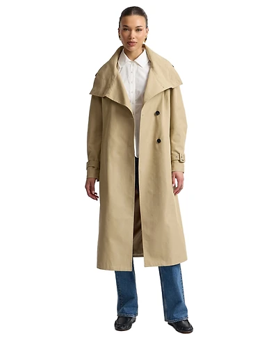 Avec Les Filles Women's Funnel Neck Slouchy Trench