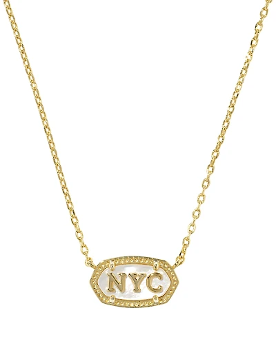 Kendra Scott Elisa Nyc 14k Gold-Plated Short Pendant Necklace