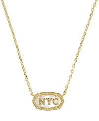 Kendra Scott Elisa Nyc 14k Gold-Plated Short Pendant Necklace