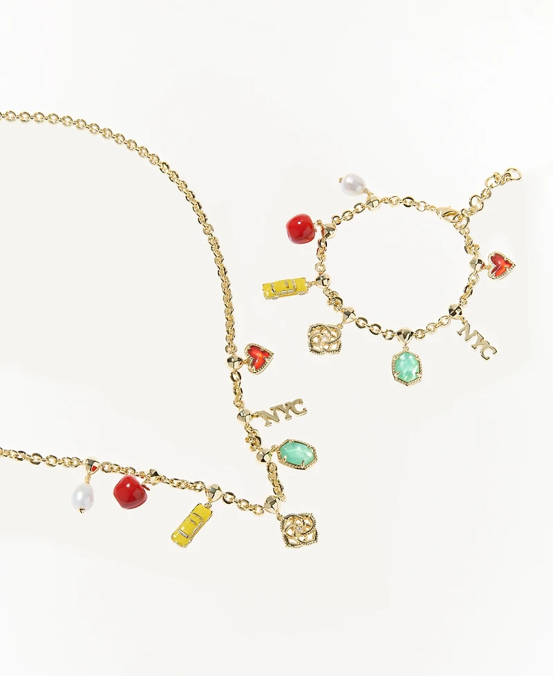 Kendra Scott Nyc Icon Freshwater Pearl & Imitation Charm Necklace