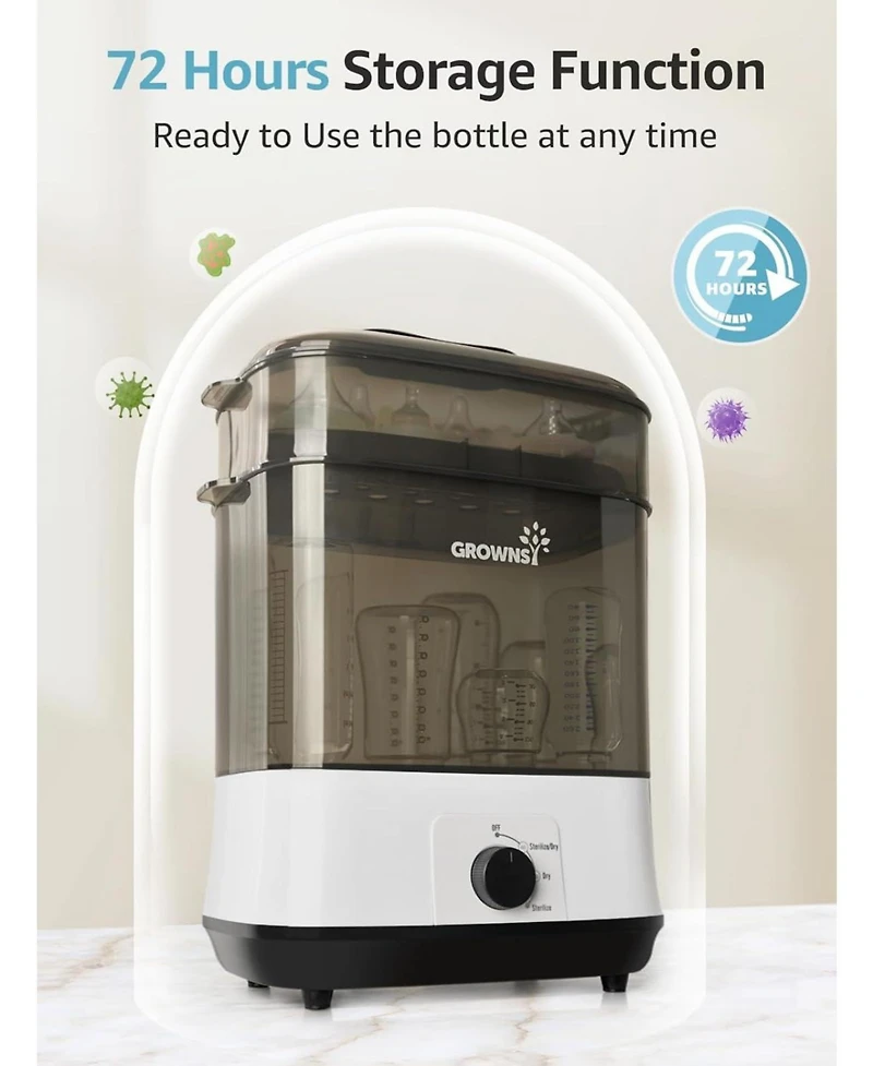 Grownsy Baby Bottle Sterilizer and Dryer