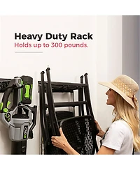 Xdovet Wall-mounted storage rack with adjustable hooks
