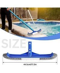 Xdovet Pool Brush Skimmer Kit Wall Cleaning Leaf Net Tool