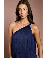 Coast Women's Asymmetric Fringe Maxi Dress