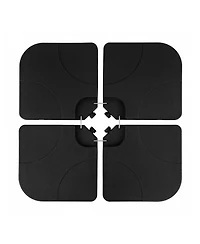 Gouun 4-Piece Cantilever Offset Umbrella Base with 164 Lb Capacity