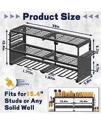 Xdovet Power Tool Organizer Wall Mount Metal Drill Holder Storage Rack