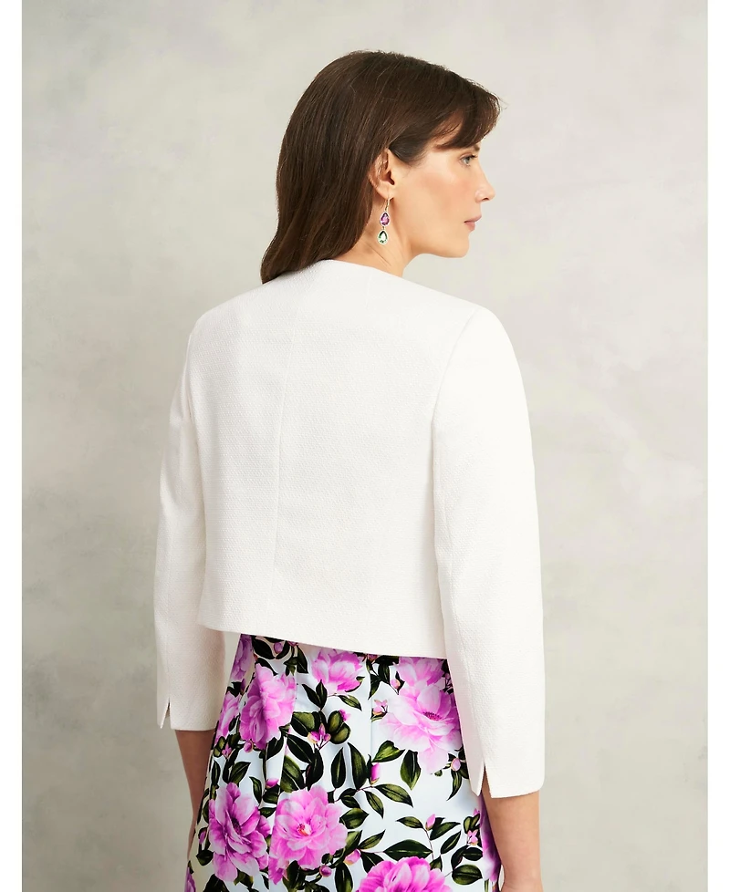 Hobbs London Women's Elize Cropped 3/4 Sleeve Occasion Jacket