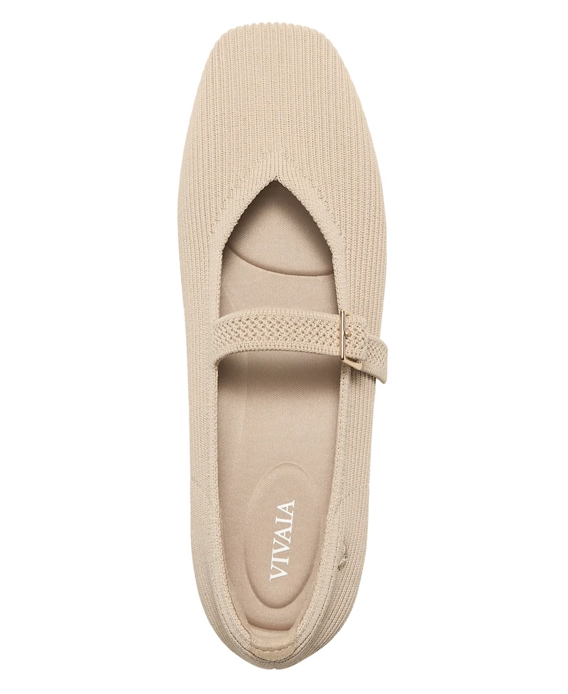 Vivaia Women's Margot Mary Jane Square-Toe Ballet Flats