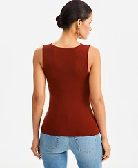 I.n.c. International Concepts Women's Lace-Trim V-Neck Sweater Tank, Macy's Exclusively