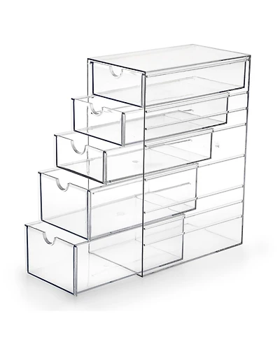 Xdovet 5-Drawer Plastic Organizer for Hair Accessories