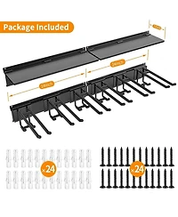 Xdovet Wall Mount Overhead Shelving Steel Tool Racks Hooks Floating Shelves