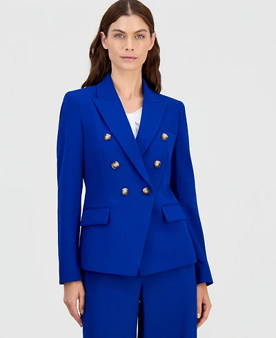 Tahari Asl Women's Faux Double-Breasted Blazer