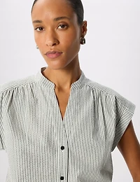 Whistles Women's Seersucker Stripe Shirt