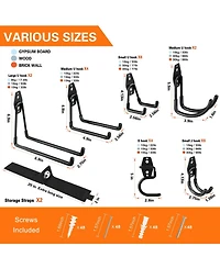 Xdovet Heavy Duty Steel Wall Mount Organizer