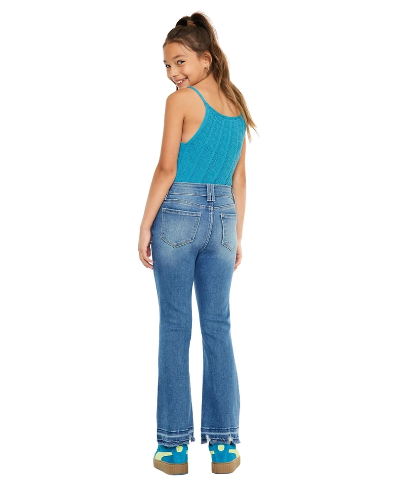 KanCan Big Girls Bibi High Rise Crop Bootcut Jeans