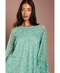 Coast Women's Sequin Cape Blouse
