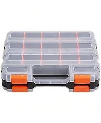 Xdovet Double Side Hardware Organizer Removable Dividers Small Parts Storage Box