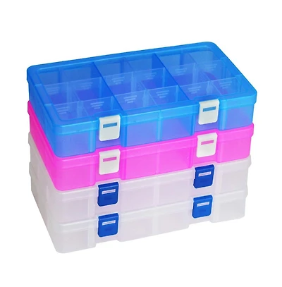 Xdovet Plastic Organizer Box Adjustable Divider Removable Grid Storage