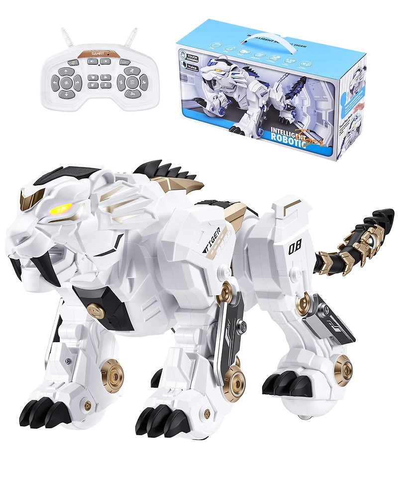 Sugift Remote Control Robot Tiger Toy with Voice and Touch Control for Kids Boys Girls