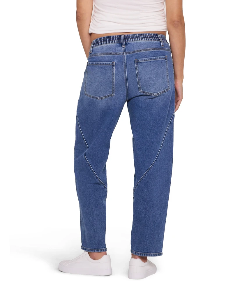 Motherhood Maternity Women's Drawstring Pull On Barrel Jean