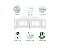 Clihome 10 x 20 Feet Outdoor Party Wedding Canopy Tent with Removable Walls and Carry Bag