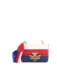 Pre-Owned Gucci Medium Queen Margaret Flap Bag Colorblock Leather