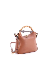 Pre-Owned Gucci Small Diana Nm Bamboo Shoulder Bag Leather