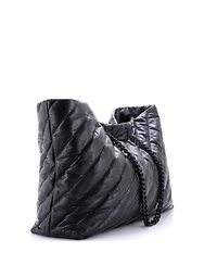 Pre-Owned Balenciaga Crush Carry All Chain Tote Quilted Leather