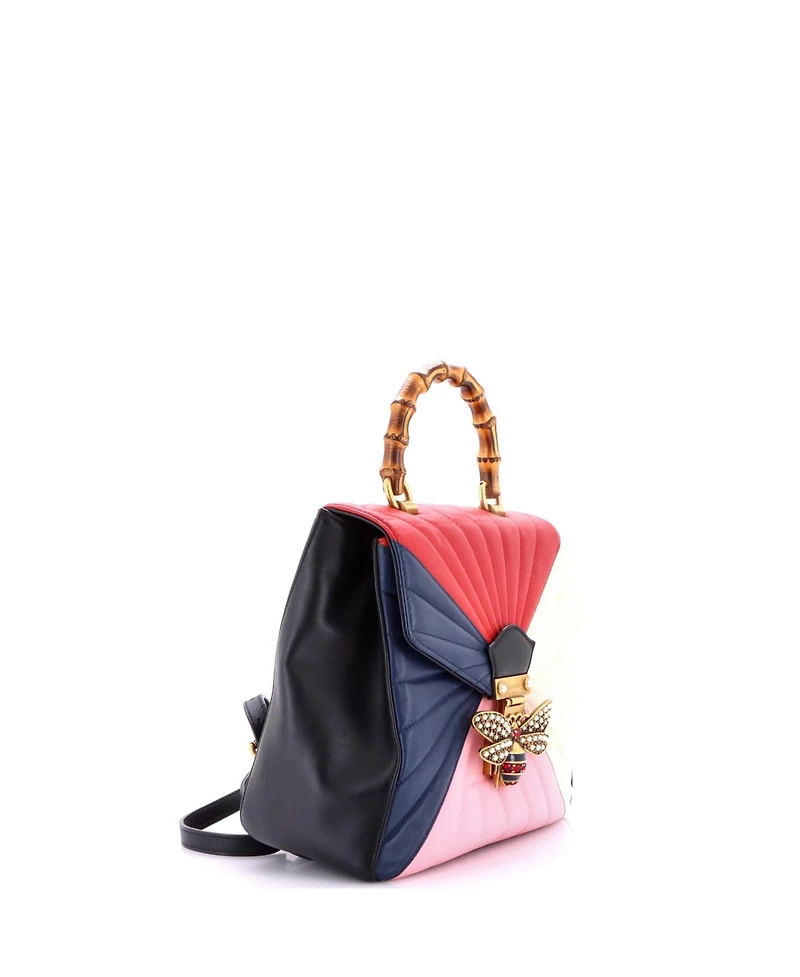 Pre-Owned Gucci Small Queen Margaret Backpack Multicolor Quilted Leather