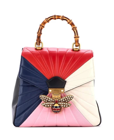 Pre-Owned Gucci Small Queen Margaret Backpack Multicolor Quilted Leather