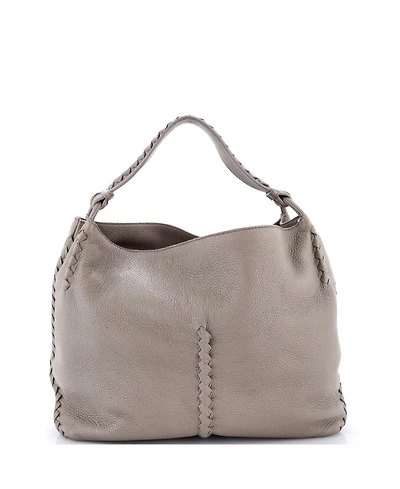 Pre-Owned Bottega Veneta Medium Open Hobo Cervo with Intrecciato Detail