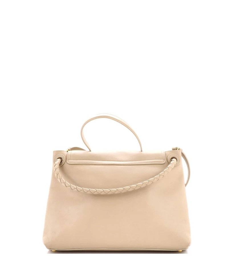 Pre-Owned Bottega Veneta Medium Ciao Ciao Top Handle Bag Leather with Intrecciato Detail