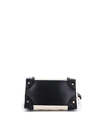 Pre-Owned Celine Micro Luggage Bag Canvas and Leather