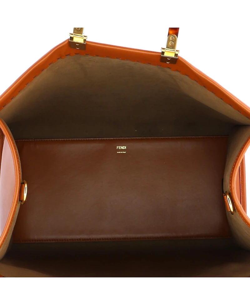 Pre-Owned Fendi Large Sunshine Shopper Tote Leather