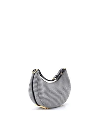 Pre-Owned Fendi Small Fendigraphy Bag Houndstooth Wool