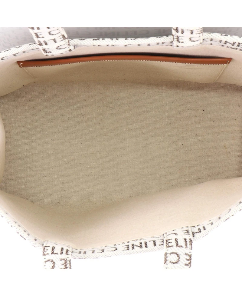 Pre-Owned Celine Large Cabas Thais Tote All Over Logo Jacquard