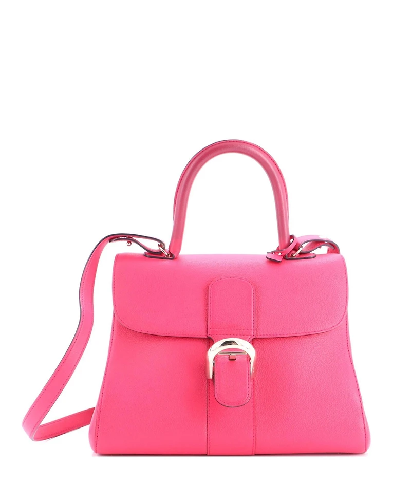 Pre-Owned Delvaux Mm Brillant Top Handle Bag Leather