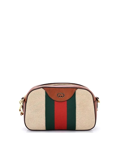 Pre-Owned Gucci Camera Bag Vintage Web Canvas