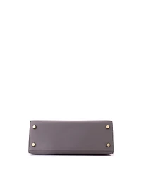 Pre-Owned HERMES Kelly 25 Handbag Grey Epsom with Gold Hardware