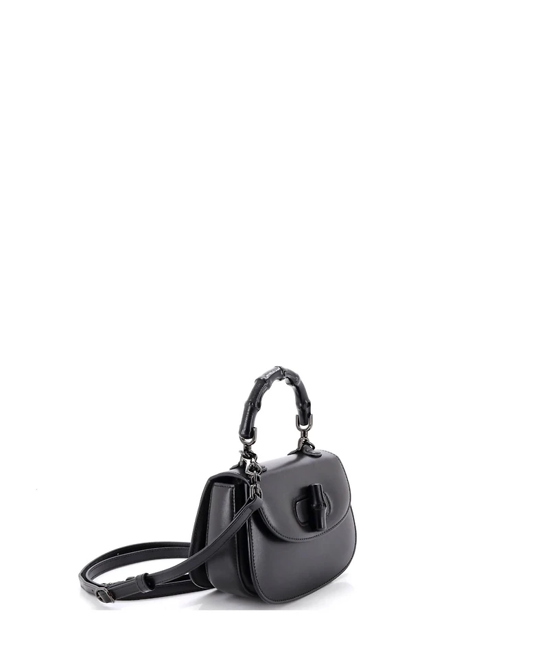 Pre-Owned Gucci Mini Bamboo 1947 Top Handle Bag Leather