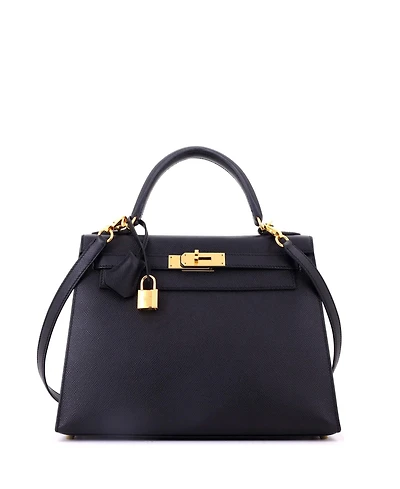 Pre-Owned HERMES Kelly Handbag Epsom with Gold Hardware