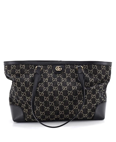 Pre-Owned Gucci Medium Ophidia Shopping Tote Gg Denim