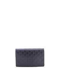 Pre-Owned Gucci Crystal Cat Wallet on Chain Guccissima Leather