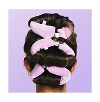 Gimme Beauty Chill Curl Heatless Flex Rods Gentle and Bendable Hair Rods for Overnight Curls Snap Closure for Secure Hold Thick Hair, 4 Count