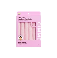 Gimme Beauty Chill Curl Heatless Flex Rods Gentle and Bendable Hair Rods for Overnight Curls Snap Closure for Secure Hold Fine Hair, 6 Count